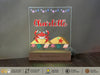 a glass plaque with a crab on it