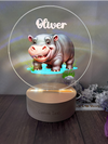 a picture of a hippo in a glass bowl