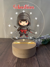 a personalized acrylic with an image of a ninja