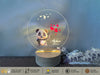 a panda bear holding a heart shaped balloon