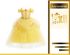 Gelbes, von Prinzessin Belle inspiriertes Kostümkleid