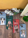 Customized Pet phone Case for Pet Lover, Pet Name Photo iPhone Cover