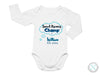 a baby bodysuit with the words sweet dreams champ on it