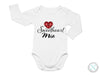 a white bodysuit with the words sweetheart mia on it