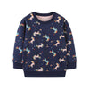 Cloud Unicorn's Rundhals-Sweatshirt (Blau)