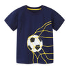 CAMISETA GRÁFICA ESTAMPADA FÚTBOL AZUL REAL