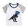 CASUAL DINOSAUR PRINTED GRAPHIC T-SHIRT - SkipStars