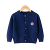 SkipStars Full Sleeve Crew Neck  Boys Cardigan, Mulitcolours