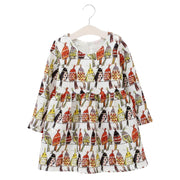 SkipStars Beautiful Birds Theme Girls Dress