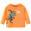 SkipStars Boys Ninja Dino Print Full Sleeve T-Shirt