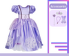 Lila Mädchen Rapunzel inspiriertes Kleid