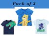 Jungen Baumwoll-T-Shirts Sommer T-Shirts Tops für Babys | Löwe Katze Kleinkind Baby Jungen T-Shirts Kleidung Geschenk für Jungen T-Shirts Outfit Packung mit 3 T-Shirts