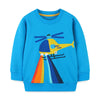 Ganzärmeliges Sweatshirt für Jungen mit Helikopter-Print