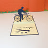 Personalized 3D Bicycle Pop-Up Greeting Card - Handmade, Perfect for Thinking of You, Congratulating, or Saying Thank You!