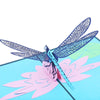 Personalized 3D Pop-Up Dragonfly Greeting Card - Handmade for Birthday Wishes Thinking of You, Congrats Thank You Perfect Gift for Kids