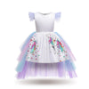 Robe de princesse licorne pour filles - Costume de licorne à manches courtes