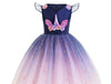 Princesse Licorne Fleur Filles Robe